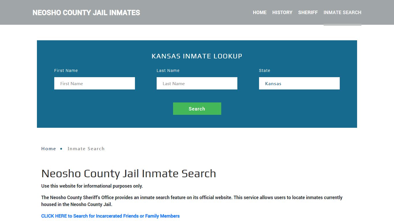 Neosho County, KS Detainee Lookup