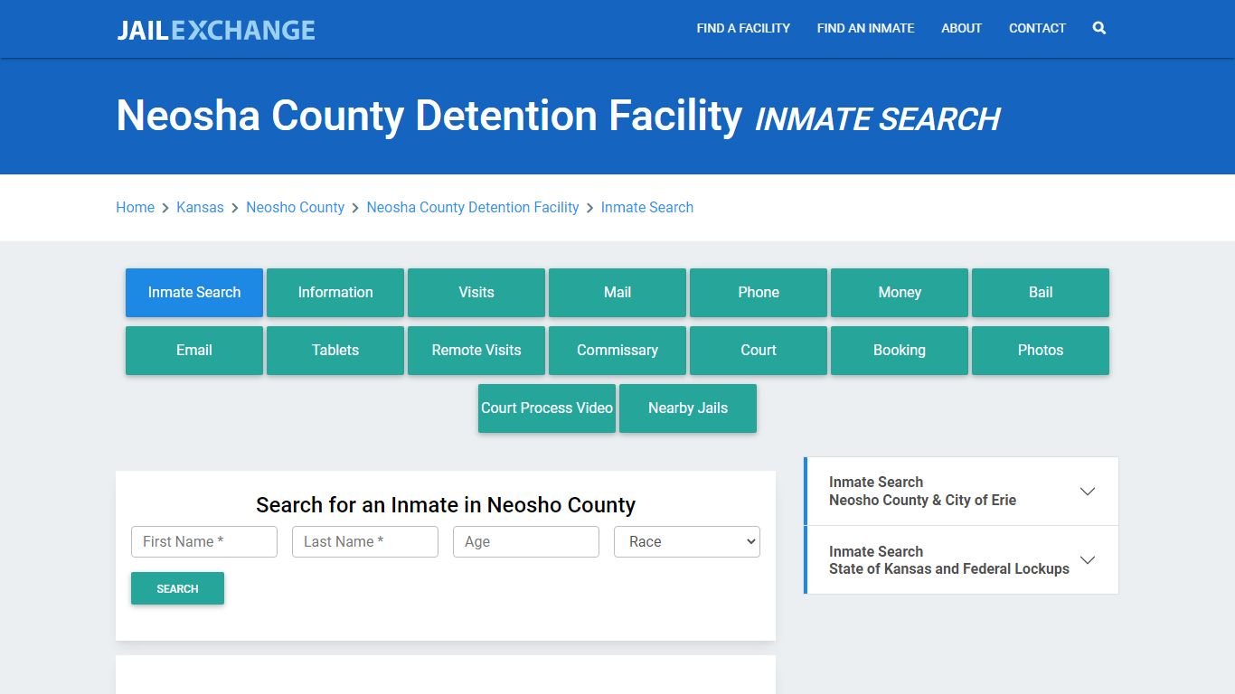 Neosha County Detention Facility Inmate Search - Jail Exchange